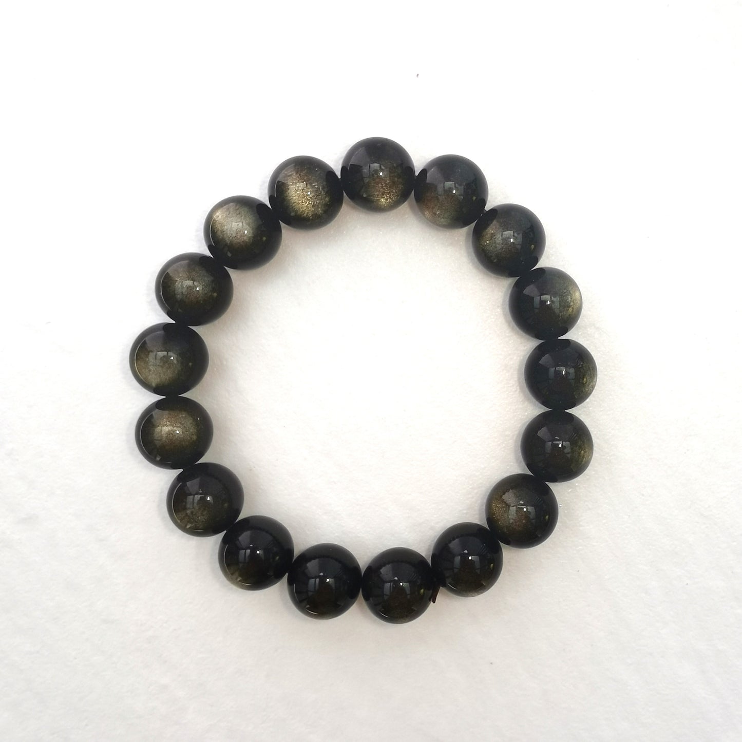 Gold Obsidian Bracelet 12mm