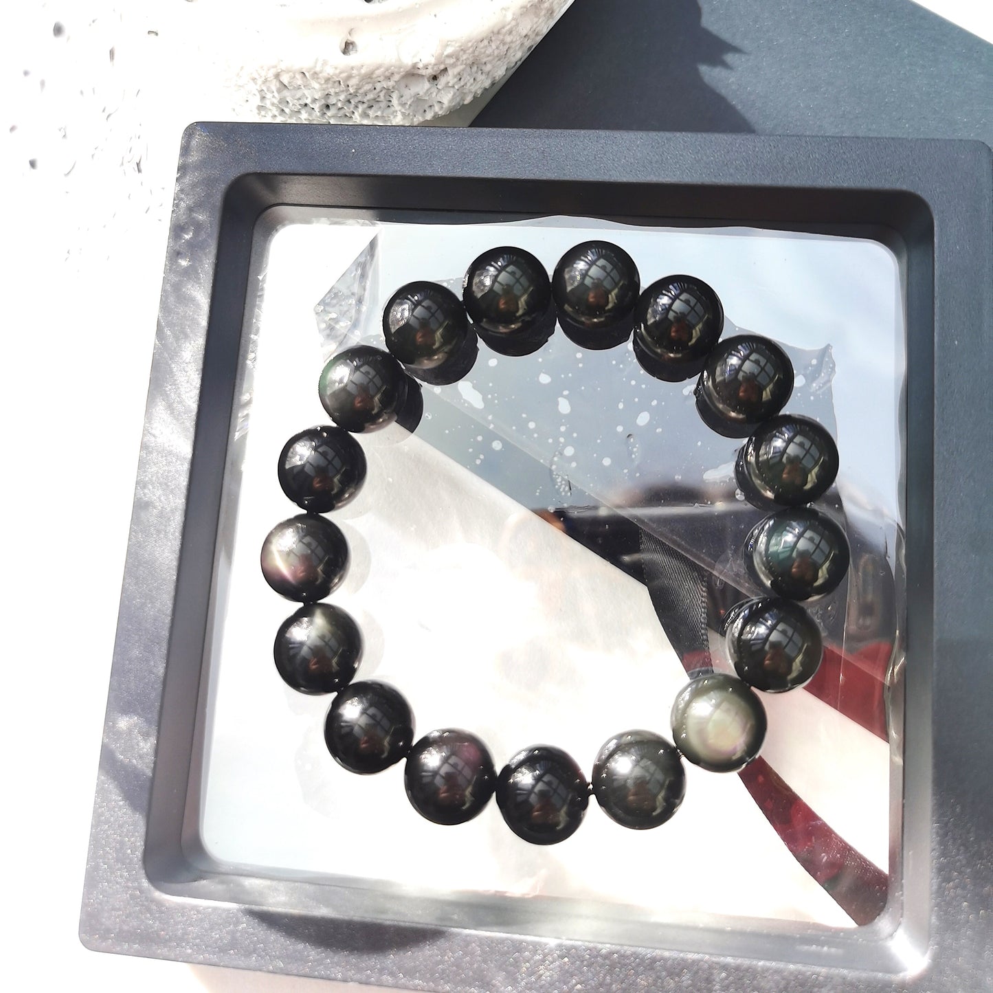 Rainbow Obsidian Bracelet 12mm