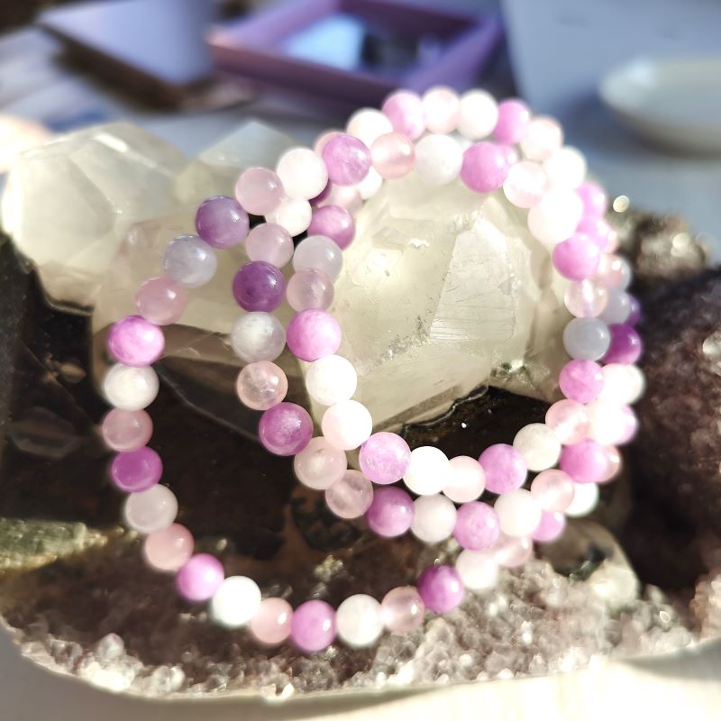 Chalcedony Necklace/Bracelet 4mm Purple