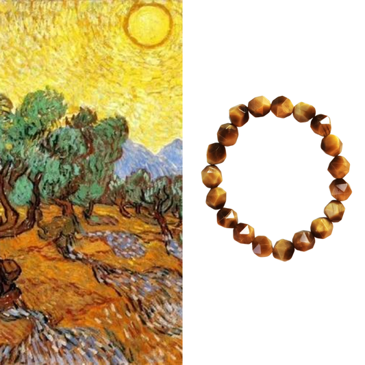 Yellow Tiger Eye Stone Bracelet 10mm