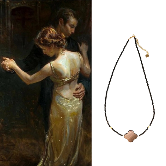 Pearl Necklace Four-leaf Clover