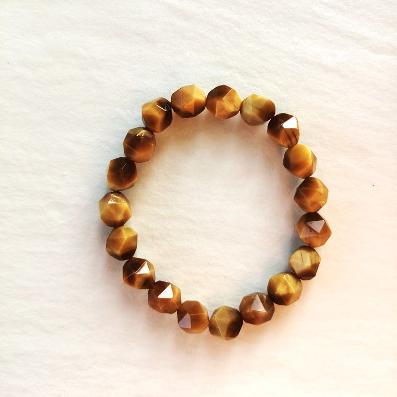 Yellow Tiger Eye Stone Bracelet 10mm