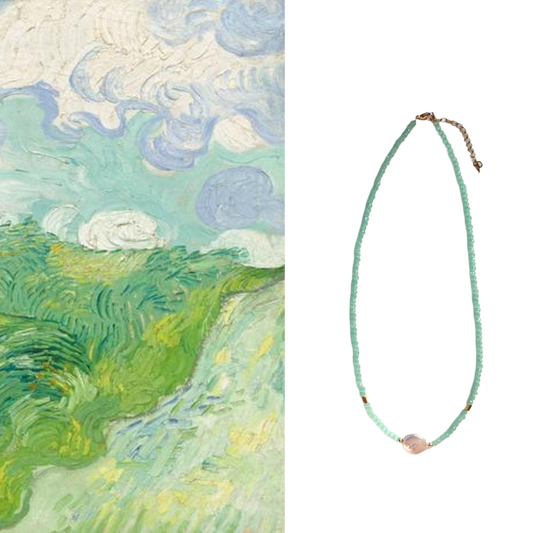 Pearl Necklace Green