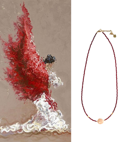 Pearl Necklace Red